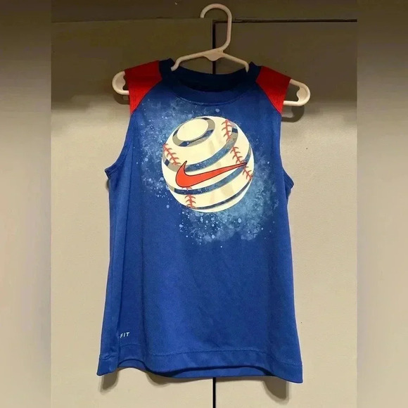 ❤️Nike DRI-FIT Baseball Tank (Size 4-5 years) - Picture 1 of 6